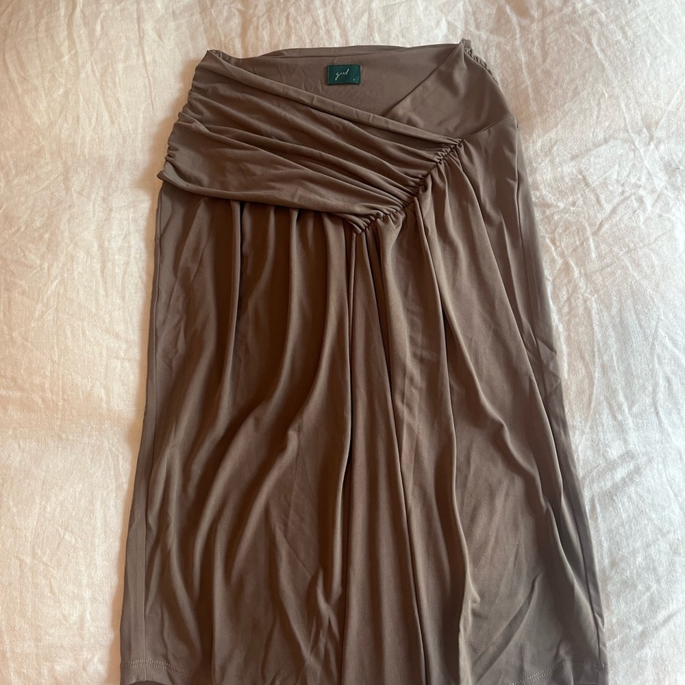 Geel Denise Draped Skirt